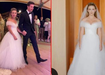 Gelinliğinde rahmetli annesine özlemi gizli: Ünlü oyuncunun kızı evlendi