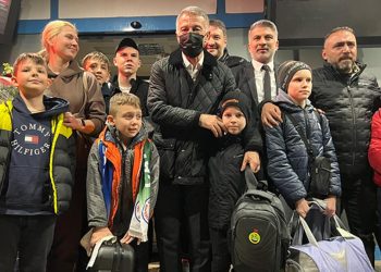 Ukraynalı savaş mağduru sporcu çocuklar, Trabzon’a geldi